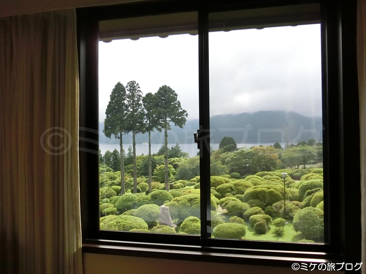 箱根芦ノ湖山のホテル　眺望　景色