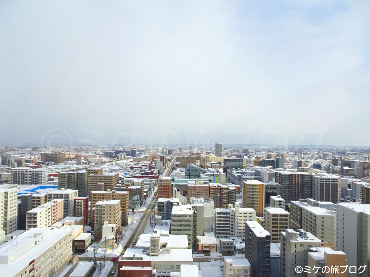 札幌モントレエーデルホフ　部屋からの眺望