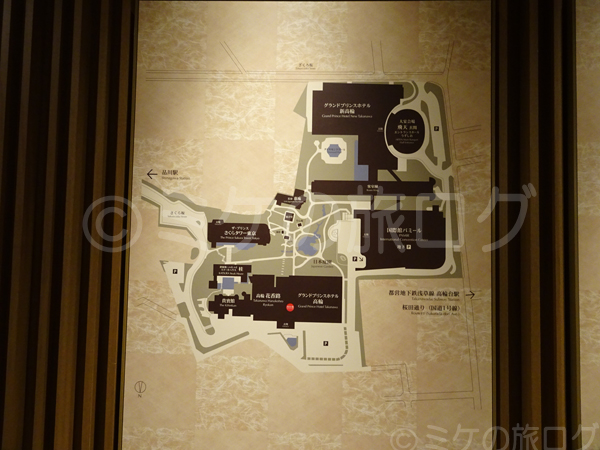 グランドプリンスホテル高輪 館内マップ 