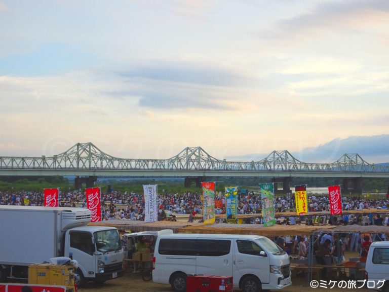 長岡花火大会右岸席