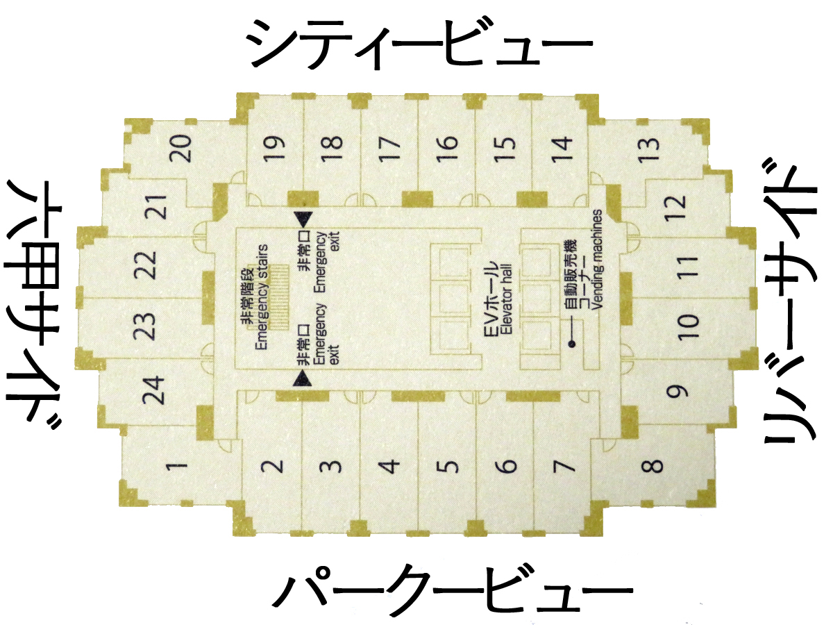 「ザ パーク フロント ホテル アット ユニバーサル・スタジオ・ジャパン」のフロアマップ