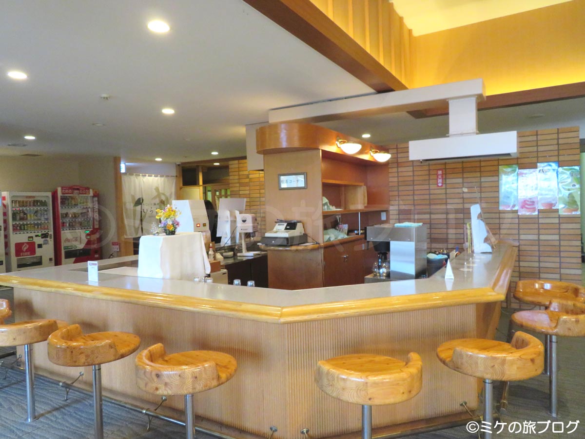 「いこいの湯宿　いろは」　カフェ