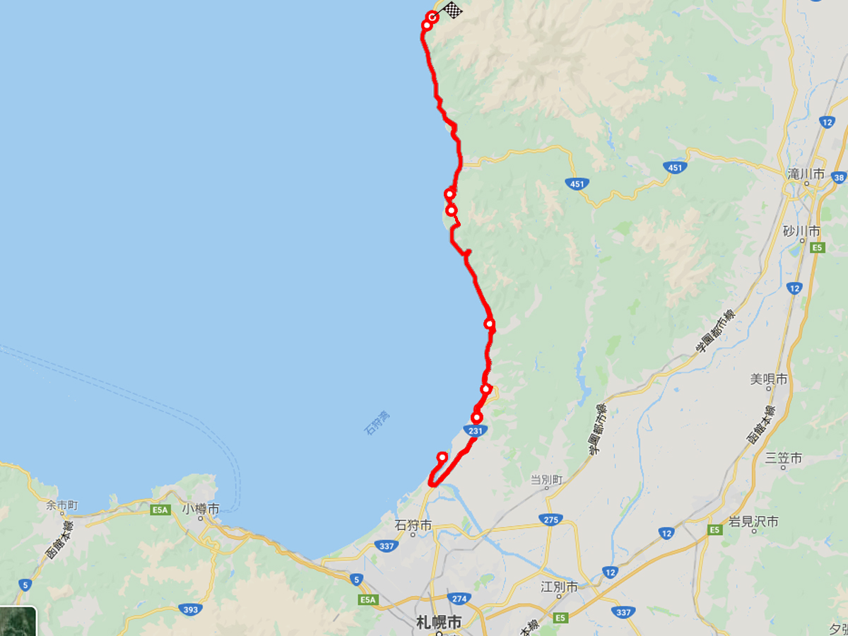 北海道石狩ドライブマップ