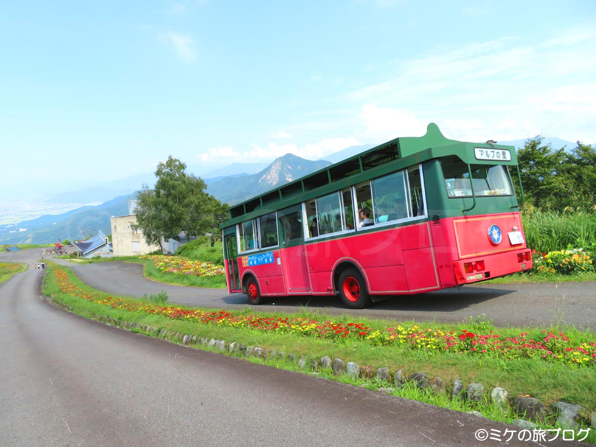 湯沢高原の無料シャトルバス
