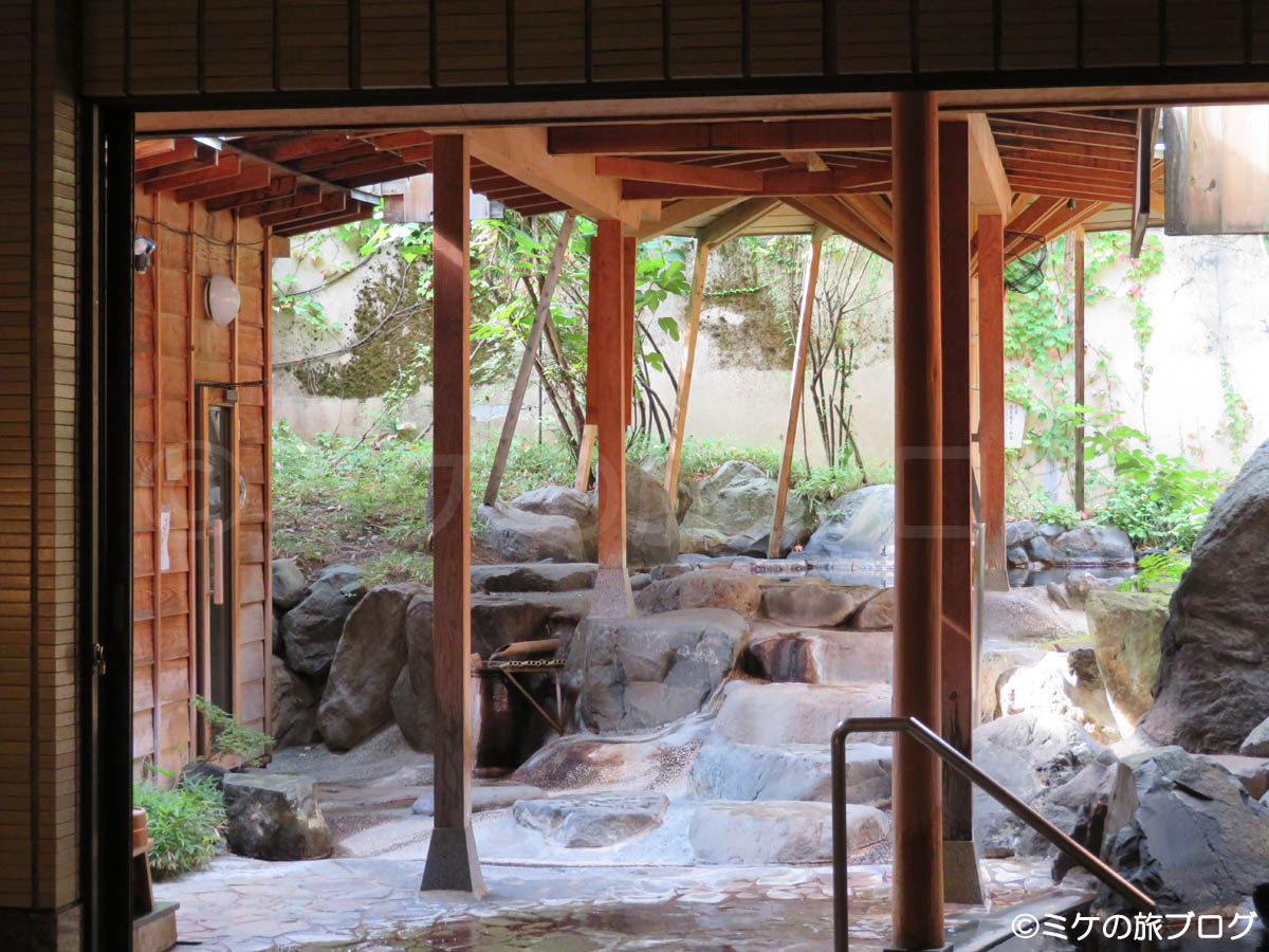 「松泉閣花月」の大浴場のサウナ