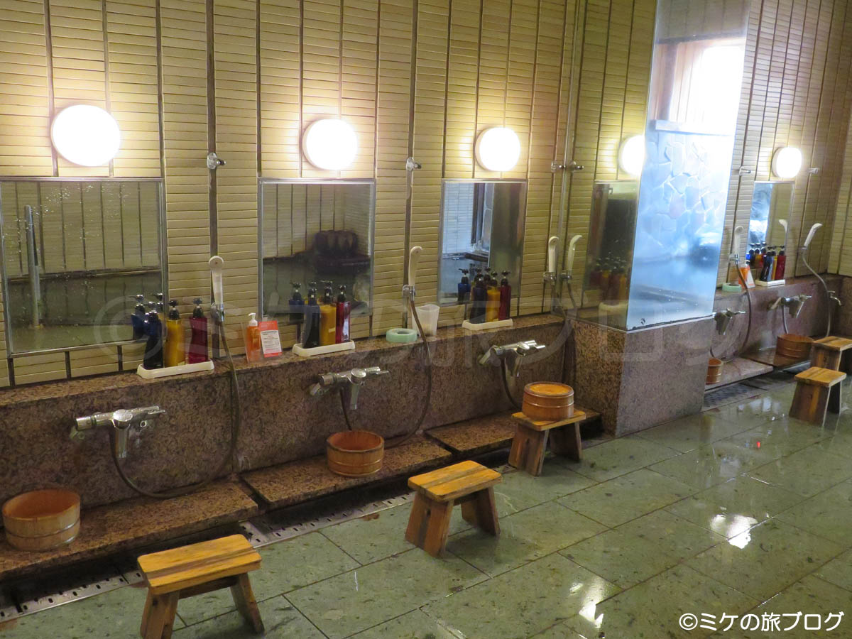 「松泉閣花月」の大浴場のカラン