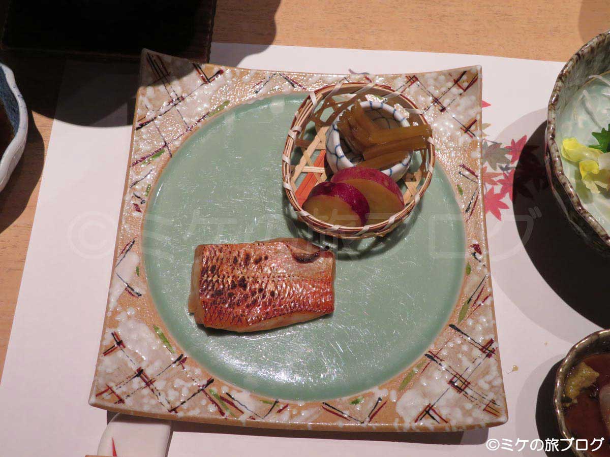 ラフォーレ倶楽部 伊東温泉 湯の庭　夕食　金目鯛の醤油麹焼き