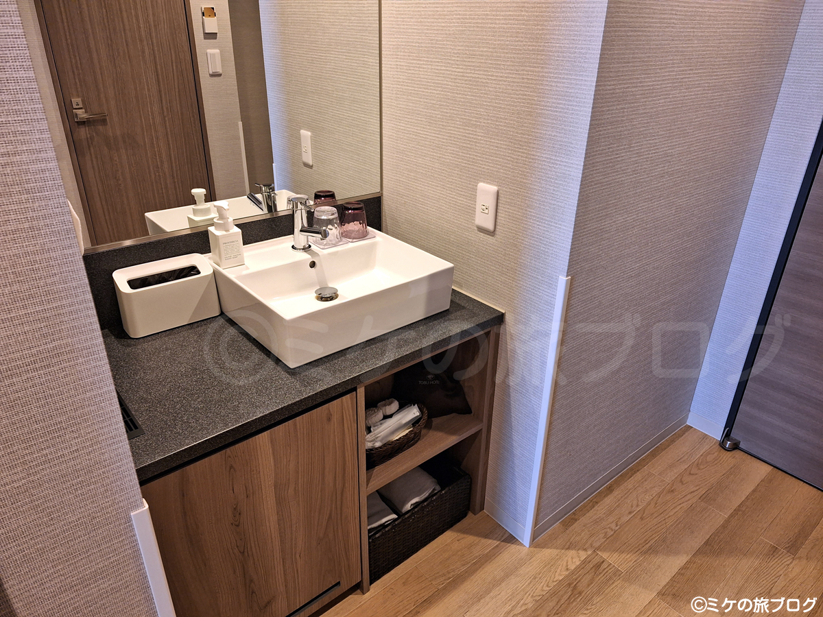 川越東武ホテル ツインルームの洗面台
