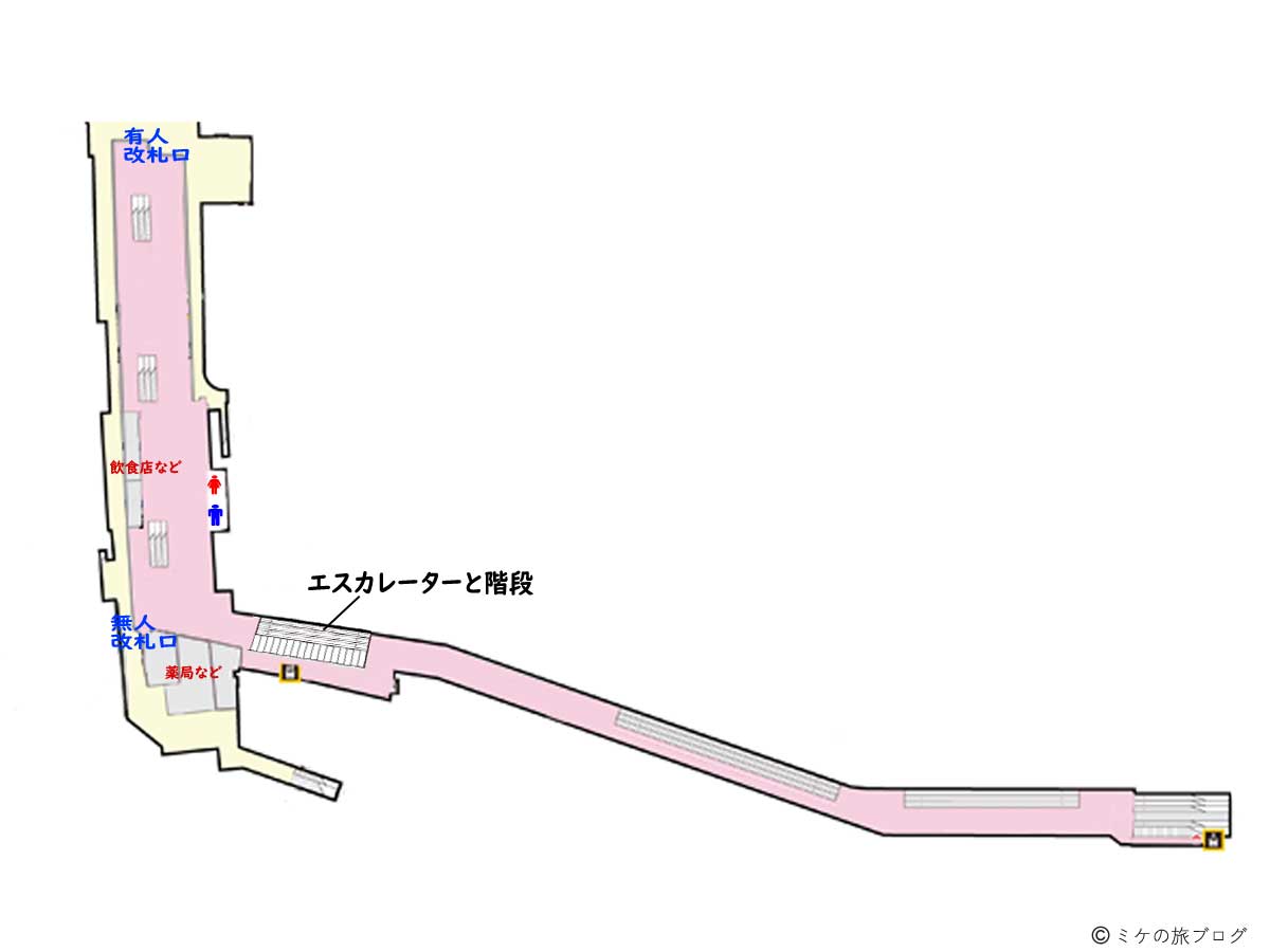東京駅京葉線付近の概略図