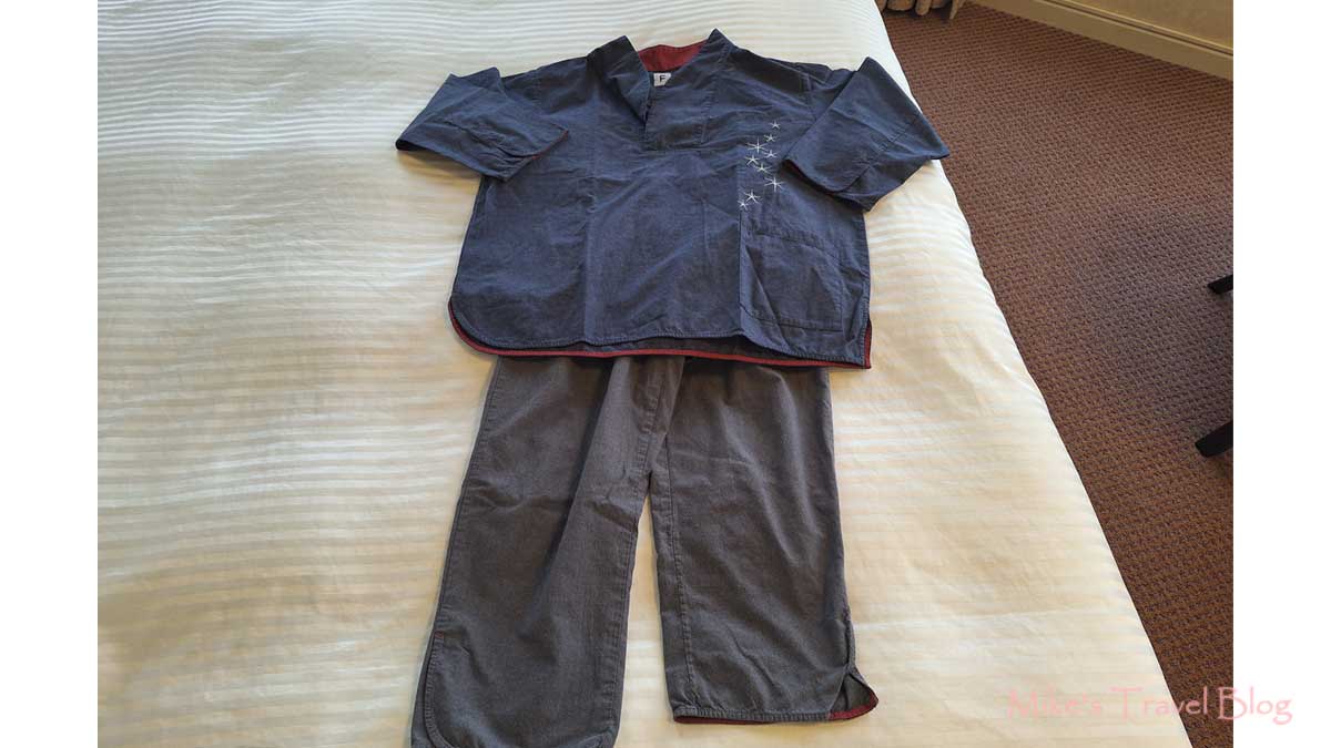 ホテルニューアカオ 部屋着 館内着