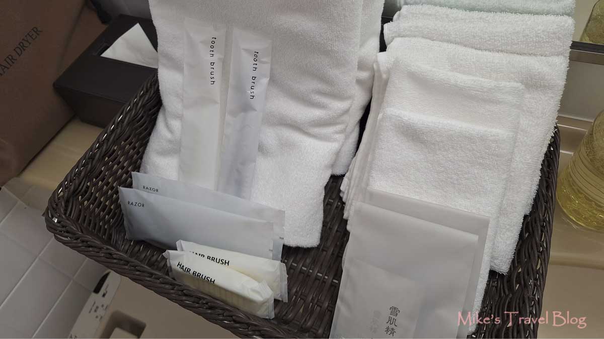 ホテルニューアカオ ホライゾンウイング バスルーム アメニティ