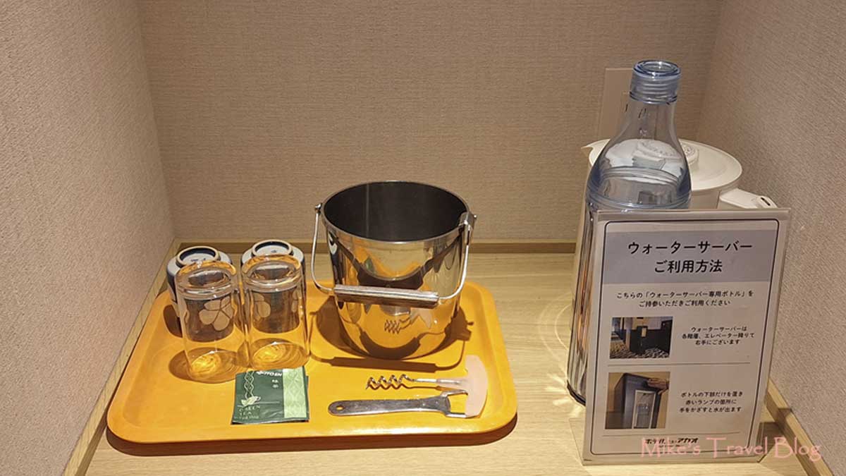 ホテルニューアカオ オーシャンウイング 飲み物 アメニティ
